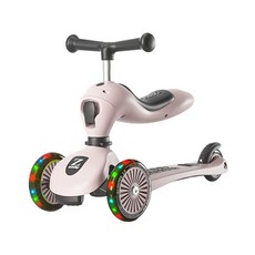 스타일닥터 2in1 킥보드 클래식 유아킥보드 접이식킥보드 수동 두발킥보드, 1개, 분홍색