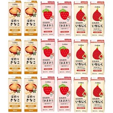 후쿠렌 두유 음료 하카타 아마오우 무화과 키나코 아소트 200ml×18병, 1개, 1g