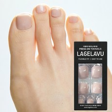 라젤라부 패디팁 14개입 라이트 붙이는발톱 여름 발네일 TPU100% 특허기술, 1개, 라젤라부 패디팁 14개입_06.샌드브라운-라지