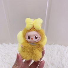 팝마트 라부부 미니 인형옷 4세대 내마음속의 비밀번호 시리즈 전용 인형 의상 리본 세트, 4.0 미니 라부보바 옷 인형 없음, 옐로우 리본 세트