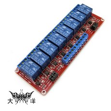 1211 8路繼電器 高/低電平驅動板 5V, 1個, 24V(1211-24H/L)