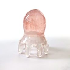 생활해랑 문어 두피괄사 머리 승모근 지압 마사지, 로즈 마블, 1개