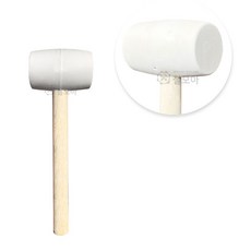 백색 고무망치 소 중 대 층간소음 고무 다용도 다목적 망치 함마 해머, 1개, 백색고무망치 대