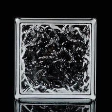 크리스탈 벽돌 곡선 아크릴 유리 초투명 무늬 초백, 1개, 190x190x80mm 무늬 속이 빈
