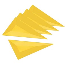 MCSDFN 창문 틴트 스퀴지 삼각형 컨투어 도구 카드 스크레이퍼 비닐 랩 자동차 포장 창 틴팅 필름 설치용 그레이, 옐로우