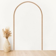 노바브라이트 미완성 스캘럽 장식 목재 트림 프리컷 장식용 몰딩 귀여운 DIY 가장자리, 60 x 36 Inch, Scalloped