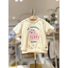 블루독베이비 10 26SS신상(YE)헬로프랜즈스웨트셔츠(백일돌아기옷) (14631433206) 588967