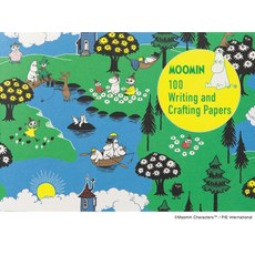 (영문도서) Moomin 100 Writing & Crafting Papers Paperback, Pie International, English, 9784756259097