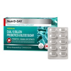 뉴트리디데이 듀얼 100억 유산균 앤 혈당 건강 30g, 1개, 60정