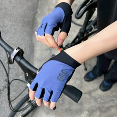 【速度公園】SpeedPark 春夏減震半指手套 槍魚藍 S/M/L 男女可戴『透氣性佳、網紗面料、減震海綿』, 1個, M (掌圍21-22cm)