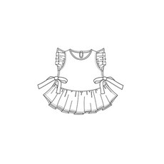 패션스타트 패턴인 P426 Vest 아동 조끼 베스트 옷 패턴 도안 옷본 아동복, 1개, 혼합
