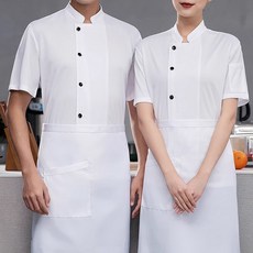 전체 메쉬 쿨 조리복 반팔 - 통기성 좋은 여름용 셰프복