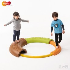 童心園 Weplay 腳印平衡木 寬窄高低平衡協調大肢體遊戲 幼兒園/托育/托嬰適用, 1個