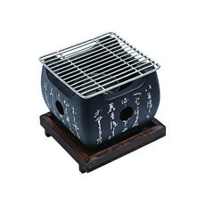 캠핑 가정용 미니 일본식 화로 개인화로 경량 원형 그릴 화로대 홈캠핑, 일본식 미니화로대, 소형, 1개, 일본식 화로 정사각(소)