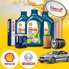 F32 420d (15~20) 그란쿠페 (B47) 디젤 발보린 5W30 100% 합성엔진오일 필터세트 5Liter, 1개