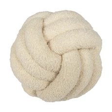 손뜨개 매듭 볼 베개 양털 롤 쿠션 소파 거실 침대 헤드보드 장식용, 03 22cm, 16 cream