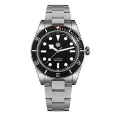 산마틴 40mm 알루미늄 베젤 NH35 BB58 남성호환 자동 시계 다이빙 손목 20ATM 사파이어 빛나는 Reloj SN000