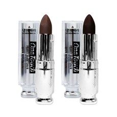 댕기머리 원터치 헤어 커버스틱 4g 새치 흰머리 커버, 1세트, 자연갈색1개+자연흑갈색1개