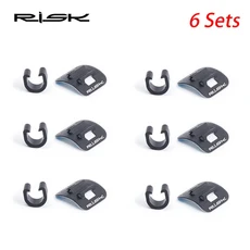 [누리바이크]RISK 자전거 케이블 하우징 알루미늄 오일 튜브 고정 클립 C 모양 브레이크 시프트 가이드 클, 02 4 pairs