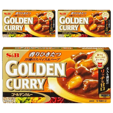 에스앤비 골든 카레 리치한 단 맛, 3개, 198g