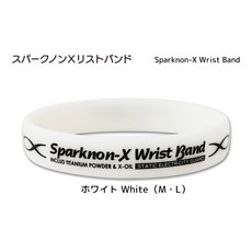 健健美專賣店 日本製 Sparknon X 抗靜電手環 男女通用, Spark寛版 白色,L, 1個