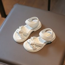 DFMEI 女童涼鞋夏季新款兒童鞋子夏款女孩洋氣公主鞋防滑沙灘鞋