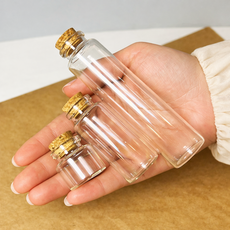 지름 30mm 코르크 마개 유리병 소분 용기, 1개, 15ml