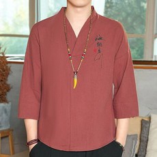 남성 두루마기 캐주얼 저고리 생활한복 남자 블랙 M