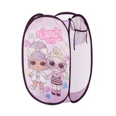 휴대용 손잡이가 달린 블루이 팝업 햄퍼 u2013 21인치 x 13.5인치 및 빙고 디자인 가볍고, 17 Lol Surprise / Light Pink, 1