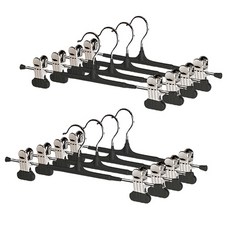 메종드리빙 넓은집게 [업그레이드] 프리미엄 고리회전 논슬립 나노코팅 고급형 튼튼한 치마 바지걸이, 30개, 카본 블랙