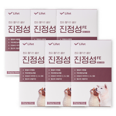 진정성 FE 빈혈 영양제 강아지 고양이 철분 락토페린 신부전 임신 출산, 6개, 혈액순환, 30회분 6개, 혈액순환, 30회분