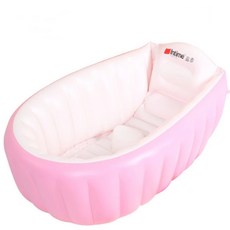 【Rising】盈泰嬰兒充氣澡盆 泡澡桶 新生兒澡盆 攜帶式 兒童充氣浴盆, 粉色