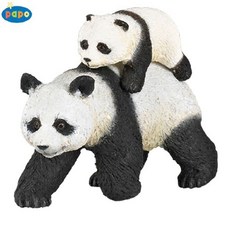 동물피규어 파포 동물모형 엄마판다와 아기판다 yes+0106VI