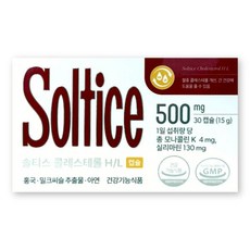 솔티스 콜레스테롤 H/L 500mg X 30캡슐 1박스 혈중 개선 간 건강 600720