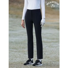 맥케이슨 여성 절개포인트 밍크 본딩 부츠컷 팬츠 블랙 MCW4PT685BLK 1150691