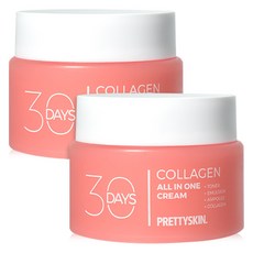 프리티스킨 30데이즈 올인원 콜라겐 크림, 100ml, 2개