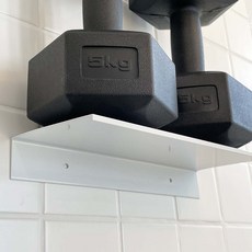 무타공 심플 벽선반 못없이 부착 30~60cm, 화이트