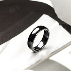 블랙 믹 남성용 흑요석반지 여성용 옥 및 천연 반지 세라믹 남녀공용 심플