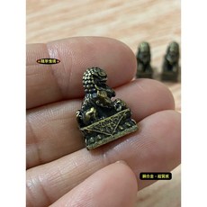 隨草憶境 石獅 獅子 銅製 對獅 雄獅 (2款極小銅合金) 沙盤 假山 盆景 造景 禪風 中國風 枯山水 水陸缸 魚缸, 1個, 單入（款式隨機）