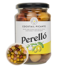 페렐로 칵테일 피칸테 올리브 350g 병 (만자닐라+꾸끼요 올리브+미니어니언+베이비졀킨+긴디야고추 절임), 1개