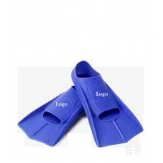 수영용 실리콘 짧은 핀 전문가용 어린이 성인 자유형 평영 훈련용 다이빙 핀 물놀이 필수품 편안한 착용감 실력 향상용 훈련 보조용품, 블루