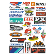 오토바이스티커 헬멧스티커 몬스터 레드불스티커 스쿠터 바이크 데칼 튜닝, 1개, 데칼 스티커 A146