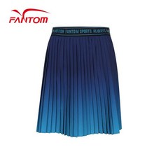 팬텀 여성 로고 밴드 플리츠 큐롯 스커트 2721080