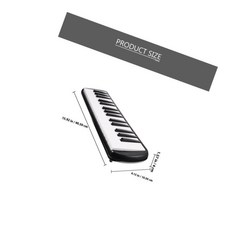 키 멜로디카 휴대용 윈드 피아노 악기 음악 교육 연습용, 1개, 1. Black