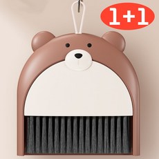 1+1 미니 빗자루세트 신학기 학교 준비물, 브라운, 2개