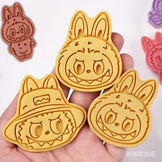 labubu拉布布卡通餅乾模具 曲奇黃油餅乾切模 創意週邊立體烘焙工具, 1個, 款式4,白色