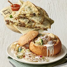 애슐리 봉골레 크림 빠네 파스타 + 고르곤졸라 불고기 퀘사디아 (총4인분) 홈파티 밀키트, 1