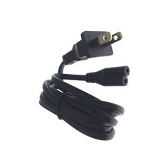 LDNIO GaN 100W A4809C 디스플레이 4포트 고속충전기, F. 검정색 단일 미국 표준 2핀 전원 코드