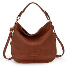 Montana West Hobo Bags 여성용 어깨 지갑 및 핸드백 클래식 오리엔탈 핑크 미디엄, 브라운 Mw