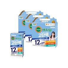 베지밀 고단백두유 플레인 190mlx48팩, 48개, 190ml